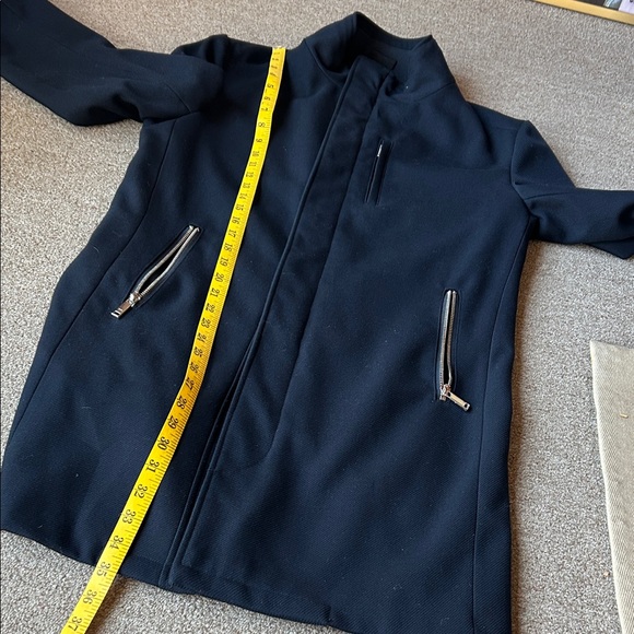Zara Men's Navy Over Coat - Picture 15 of 15